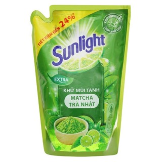 Nước rửa chén SUNLIGHT 3.4KG (trà xanh-túi)