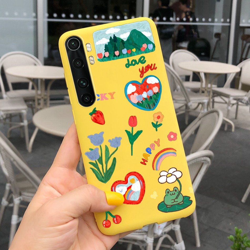 Ốp Điện Thoại TPU Dẻo Họa Tiết Hoạt Hình Dễ Thương Cho Xiaomi MI Note 10 Lite Note10 Pro 10Pro