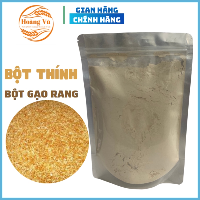 Bột thính gạo thơm ngon Hoàng Vũ,bột gạo rang nhà làm túi 500gr