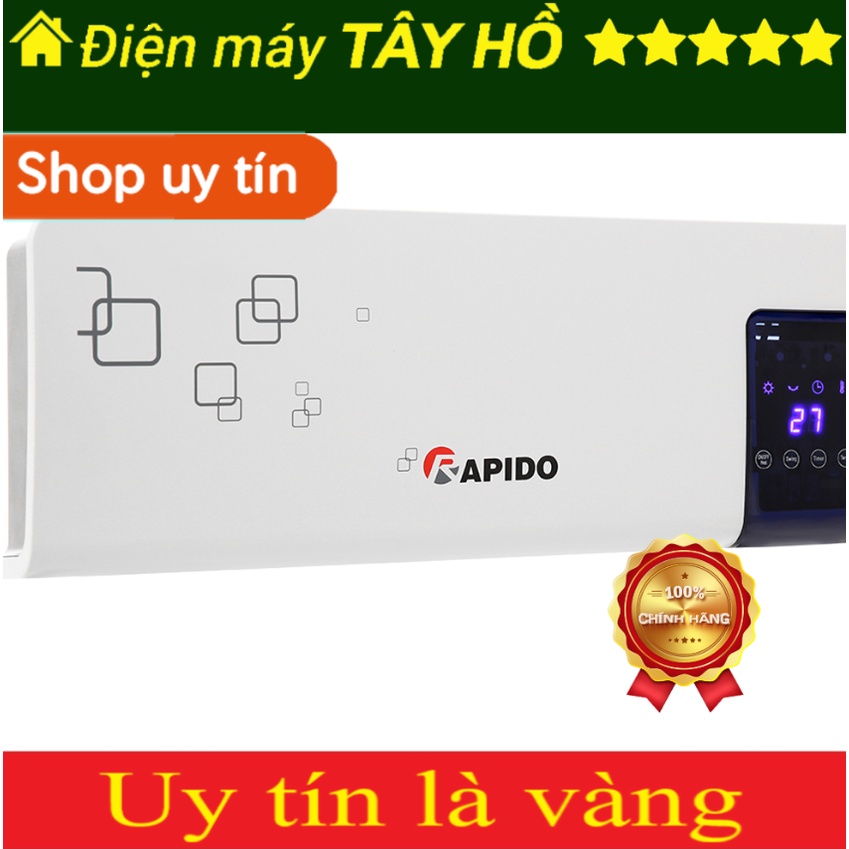 [GIAN HÀNG UY TÍN] [HÀNG CHÍNH HÃNG] Máy sưởi gốm Rapido RCH2000-D