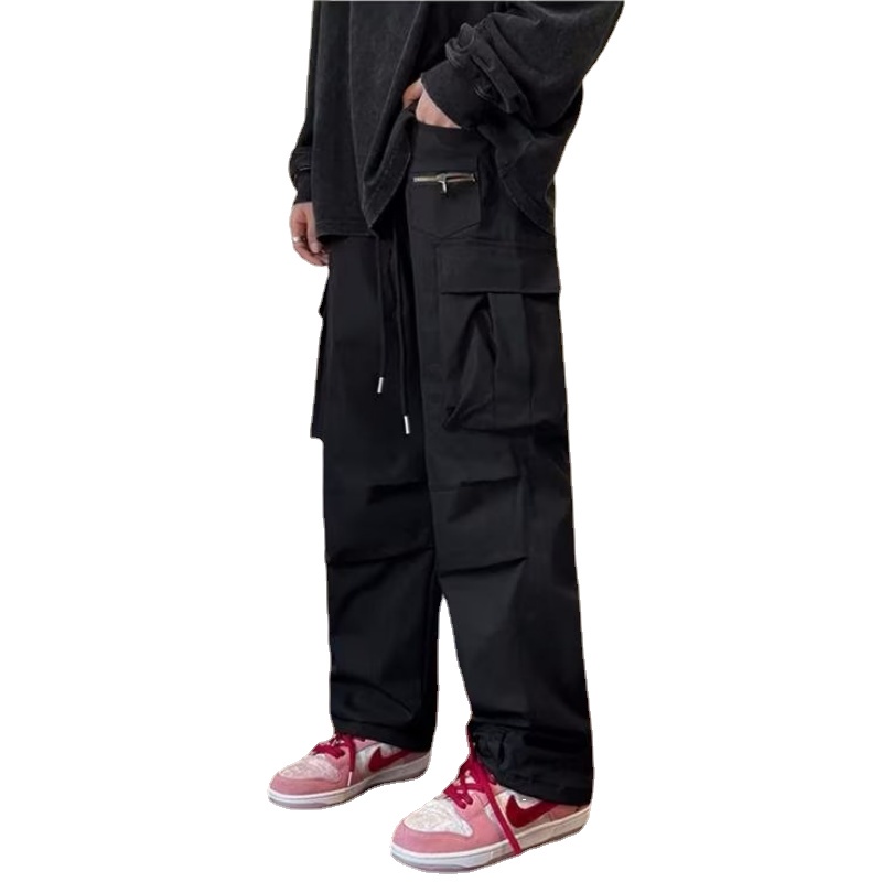 Quần Dài Oversize Nhiều Túi Thời Trang Hàn Quốc Cho Nam Size S-3XL