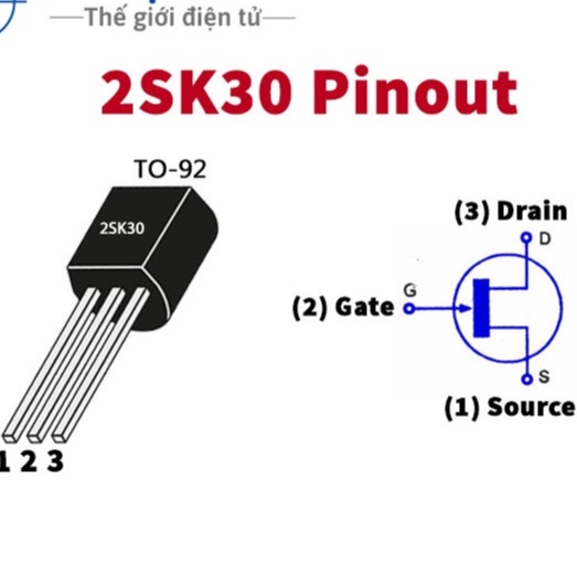 Túi 5 con k30 mosfet kênh N K30 2SK30 TO-92