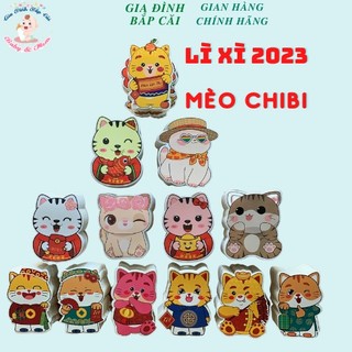 Bao lì xì tết 2023 Chibi phản quang Tết hot trend dễ thương, phong lixi hình thú chibi đẹp độc lạ giá rẻ
