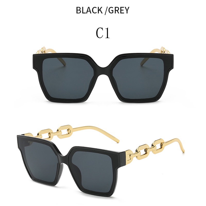 Kính Mát Gọng Vuông Bằng Nhựa Phong Cách Vintage Thời Trang Cho Nữ