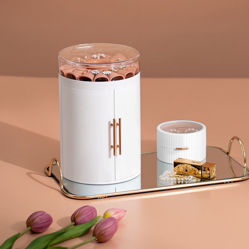 Hộp Đựng Trang Sức Trong Suốt 5 Tầng Hình Bông Hoa