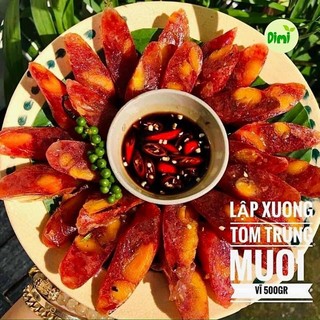 500gr lạp xưởng tôm trứng muối - Đặc sản Sóc Trăng