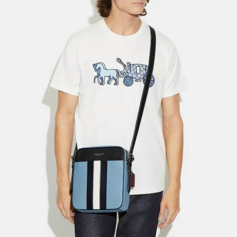 Túi Coach Nam Đeo Chéo Sọc
