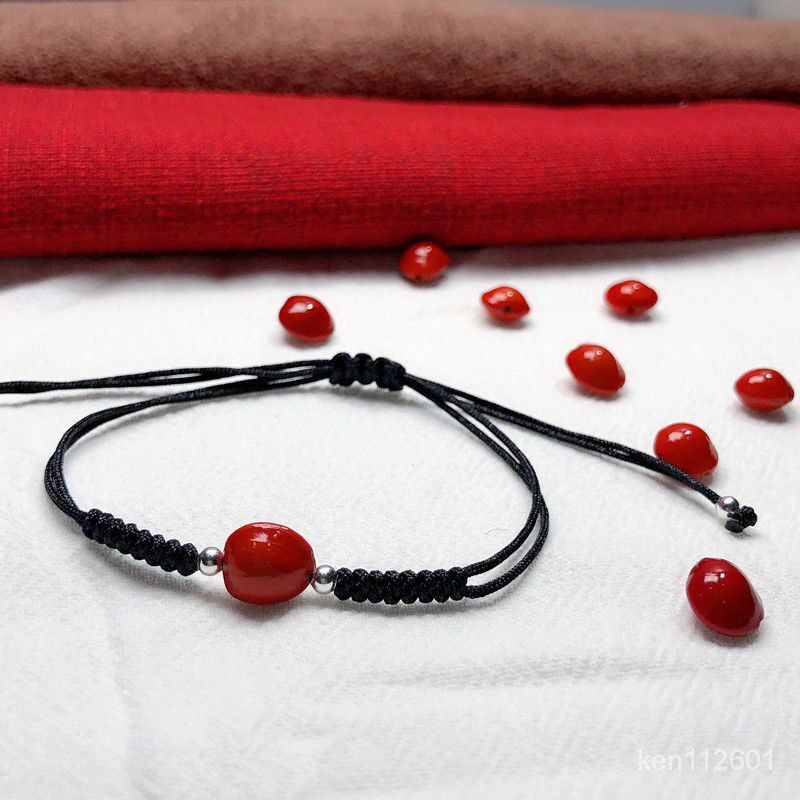 Vòng tay cặp hồng đậu tín vật tình yêu, vòng đậu tương tư may mắn tình duyên cho nam và nữ