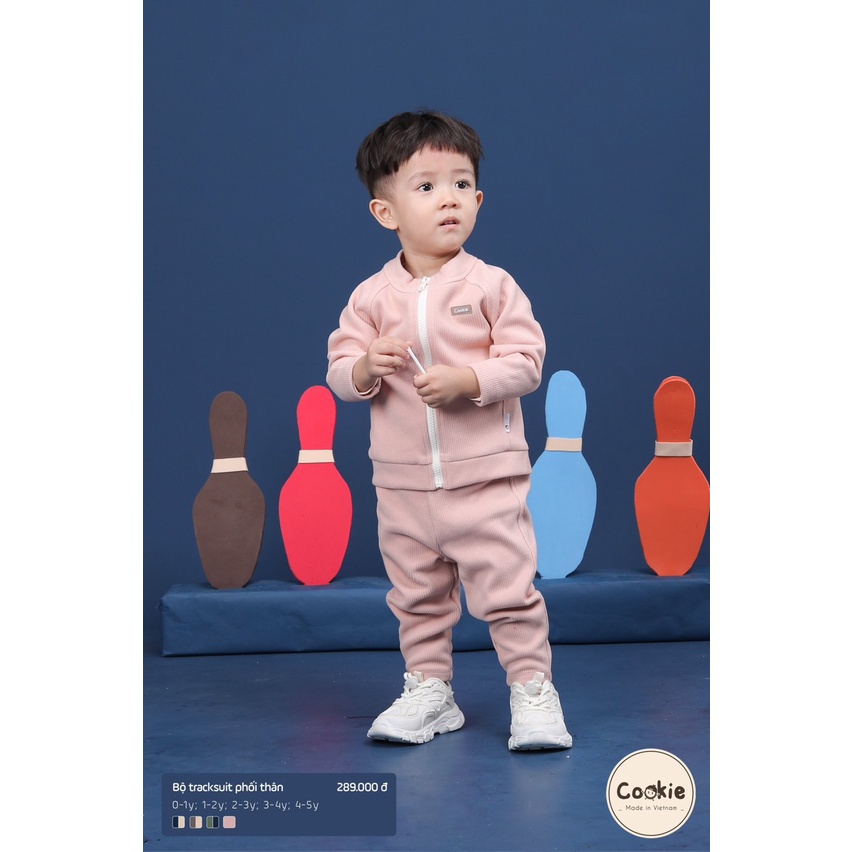 Cookie - BỘ TRACKSUIT THỂ THAO PHỐI THÂN  KÉO KHÓA CK43330