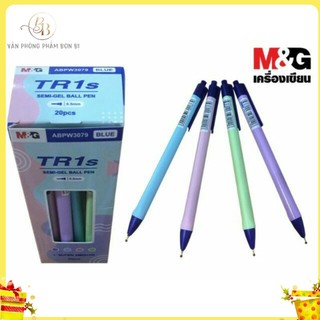 Combo 3 Bút bi bấm TR1 0.5mm M&G ABPW3078 ngòi siêu trơn
