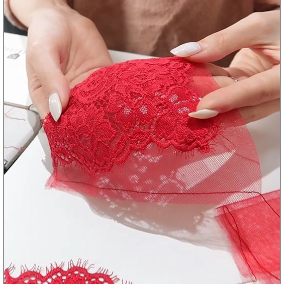 RẬP ÁO BRALETTE LƯỚI ĐẮP REN KHÔNG MÚT