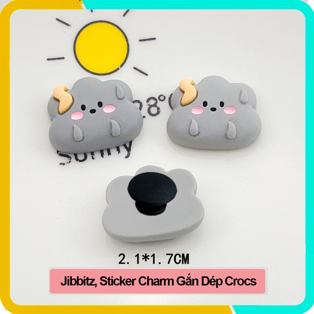 Jibbitz, Sticker Hoạt Hình Dễ Thương Gắn Trang Trí Giày Dép Crocs DIY Hình Dễ Thương, ST02