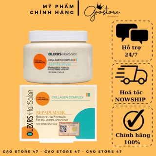 Ủ tóc olexrs kem ủ tóc phục hồi siêu mượt olexrs hair salon collagen complex 500ml