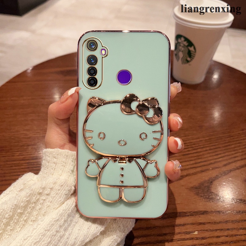 Ốp lưng  realme 5 realme c3 realme 5i realme 6i realme 5 pro Ốp Điện Thoại Silicon Mềm Chống Sốc Mạ Điện DDKTM01 Cho realme 5 realme c3 realme 5i realme 6i realme 5 pro viền vuông cute