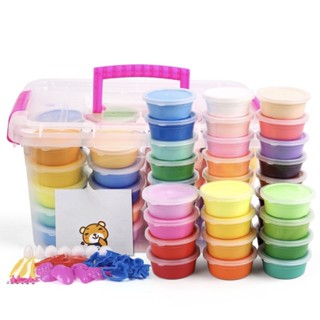  Bộ 24 đất nặn đất sét siêu nhẹ tự khô hộp nhựa đã bao gồm đầy đủ dụng cụ 