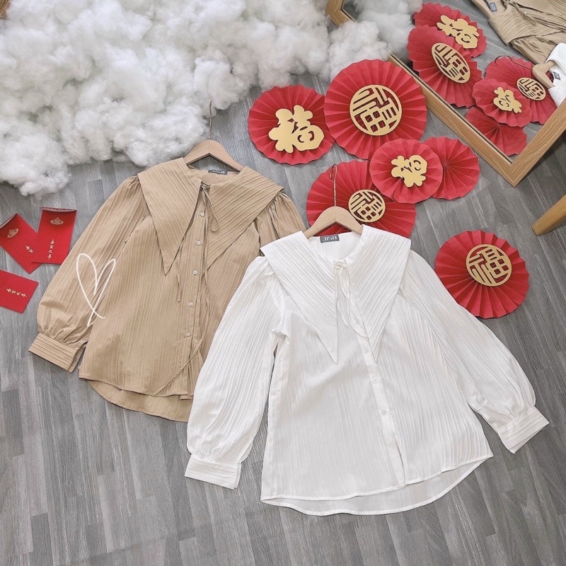 ÁO SƠMI FORM RỘNG CỔ THUỶ THỦ [ HÀNG TAOBAO CAO CẤP ]