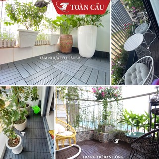 Vỉ Nhựa Lót Sàn 3T-HDPE, Trang Trí & Chống Trơn Ban Công, Nhà Tắm, Sân Thượng