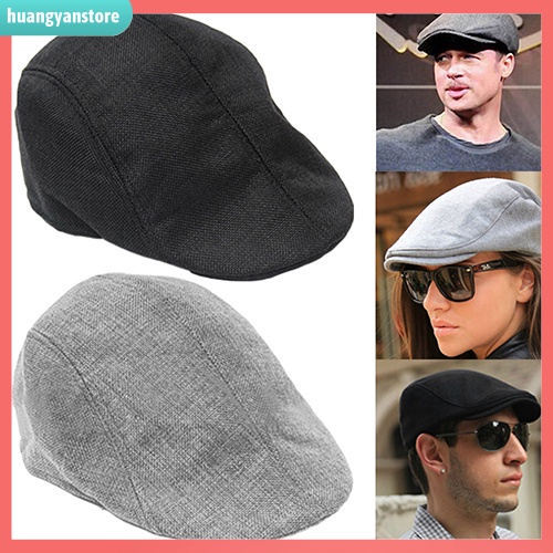 HY| Mũ beret màu trơn đơn giản thời trang nam nữ