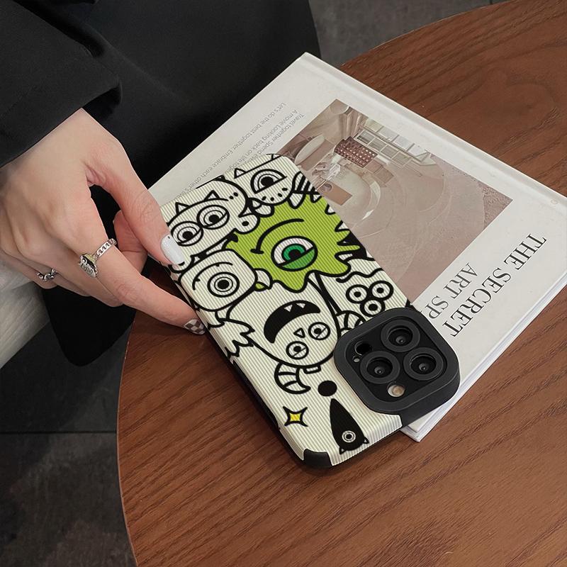 Ốp Điện Thoại Silicon TPU Mềm Hình Quái Vật Hoạt Hình Cho iPhone 11 14 13 12 PRO X XR XS MAX XSMAX 6 6s 6splus 7 8 plus