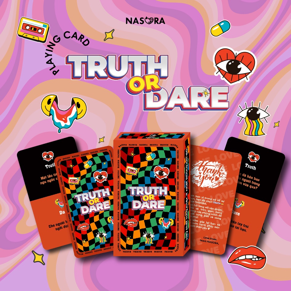 Bộ Bài Truth Or Dare NASORA 30 Lá Drinking Game Bài Tạo Sự Thú Vị Gắn Kết Tình Bạn