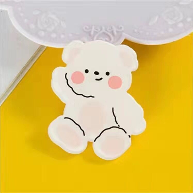 Huy Hiệu Hoạt Hình Acrylic Thổ Cẩm Dễ Thương Gấu Bunny Học Mặt Dây Chuyền Pin Trang Sức Trẻ Em Tặng Phụ Kiện