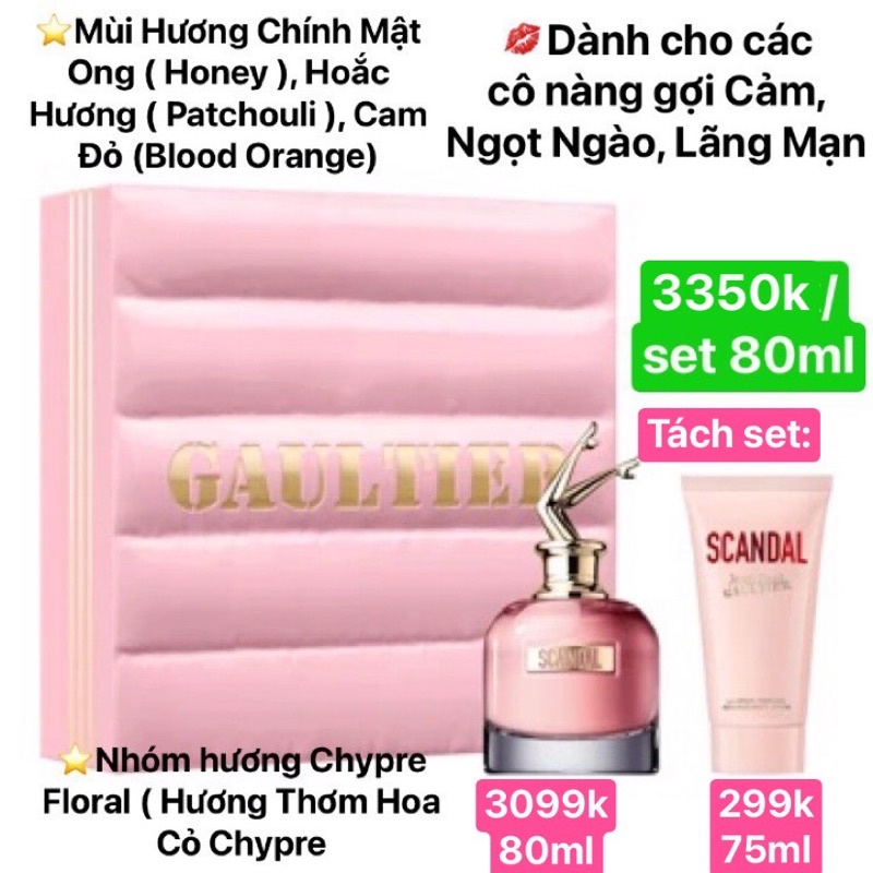 Gift Set Jean Paul Gaultier Scandal