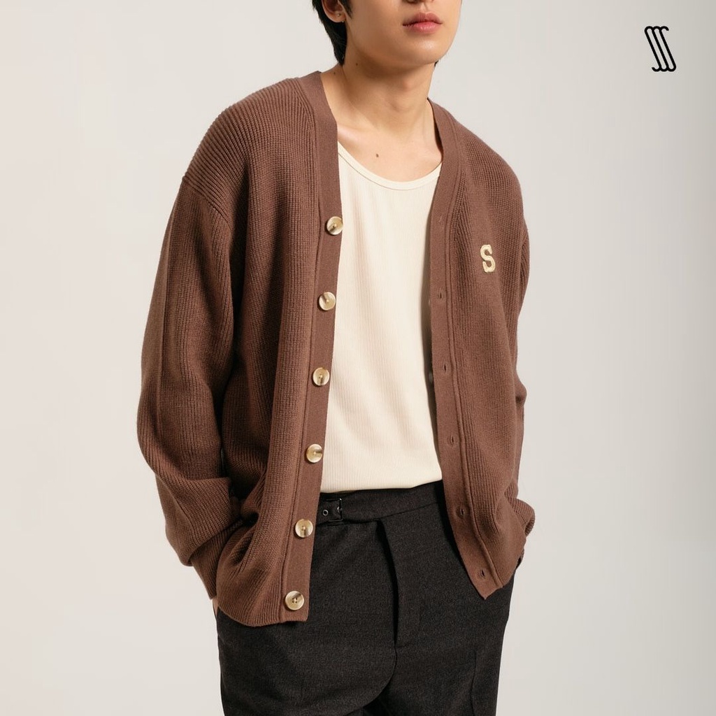 Áo khoác cardigan len nam SSSTUTTER phong cách hàn quốc S CARDIGAN