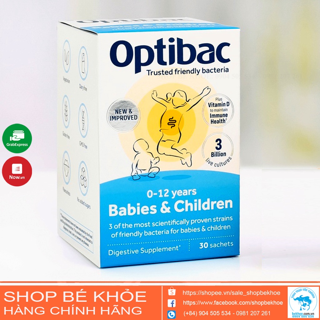 Men vi sinh Optibac Hồng - Optibac for your babies & children (Baby)