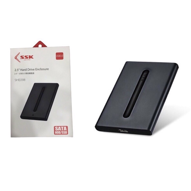 Hộp đựng ổ cứng HDD Box Sata 2.5 USB 3.0 SSK SHE-098 ( Chính hãng)