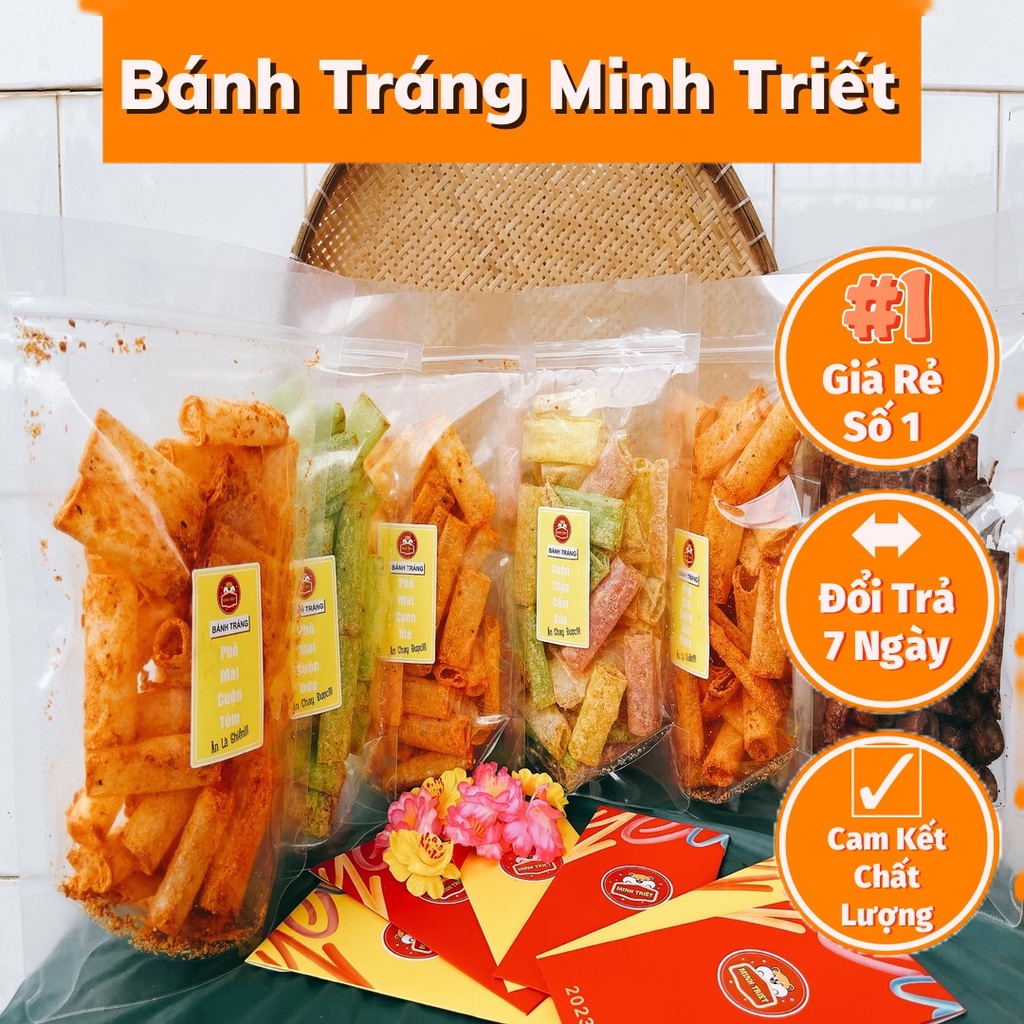 100gr bánh tráng trộn sẵn 30 vị Tây Ninh