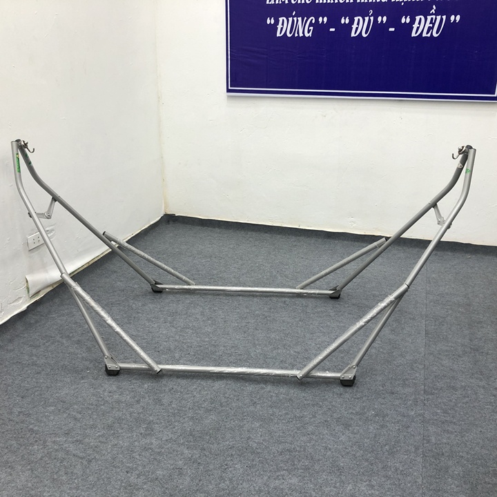 Võng xếp Duy Lợi thép sơn tĩnh điện gồm khung võng dày + võng lưới