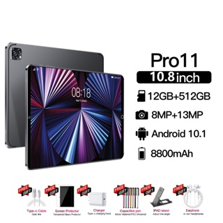 Máy tính bảng Galaxy mới 12GB+512GB 10.8inch pro 11 tab máy tính bảng học văn phòng giải trí giá rẻ