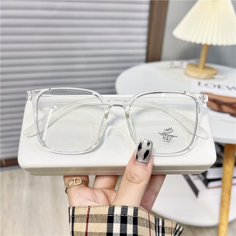 Gọng kính cận nữ nam chống UV400 và tia bức xạ style Hàn Quốc mắt kính hai chấm hit hot thời trang giá rẻ đẹp HANAS0 112