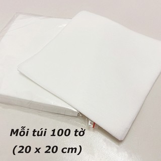 Giấy lọc,giấy lọc tinh heo túi 100 tờ bản 20 x 20cm