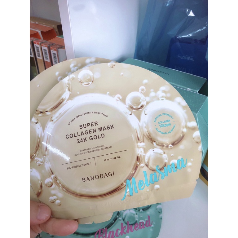 Mặt Nạ Dưỡng Da Banobagi Super Collagen Mask 24k Gold Merry Christmas Pyna Beauty