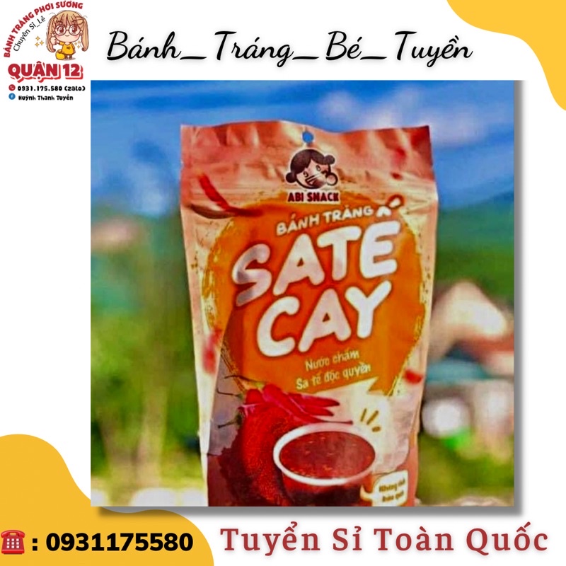 Bánh Tráng Sate Cay Vị Sốt Độc Quyền ABI SNACK