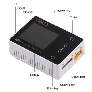 Toolkitrc m6 servo tester tool 150w 10a dc output 1-6s color screen multi-function charger and diagnostics for rc lipo battery