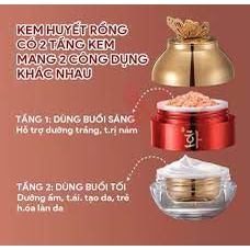 Kem trắng da huyết rồng Henfen 2 tầng ngày và đêm