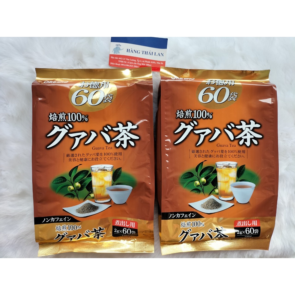 Trà Orihiro 60 gói x 3g  trà Diếp cá/ trà Genpi/ trà xanh gạo lứt