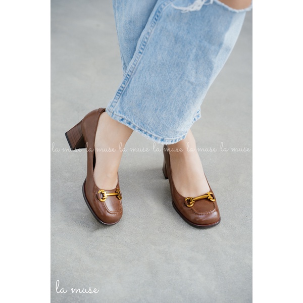 La Muse - Giày loafer cao gót Cruz