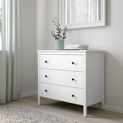KOPY, Tủ đựng đồ tân cổ điển 3 ngăn kéo DRA_248, 90x46x83cm, tủ gỗ Scandi Home