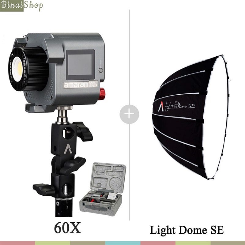 Aputure Amaran 60d / 60x - Đèn Led Siêu Sáng Cho Studio, Nhiệt Độ Màu 2700K-6500K, 65W