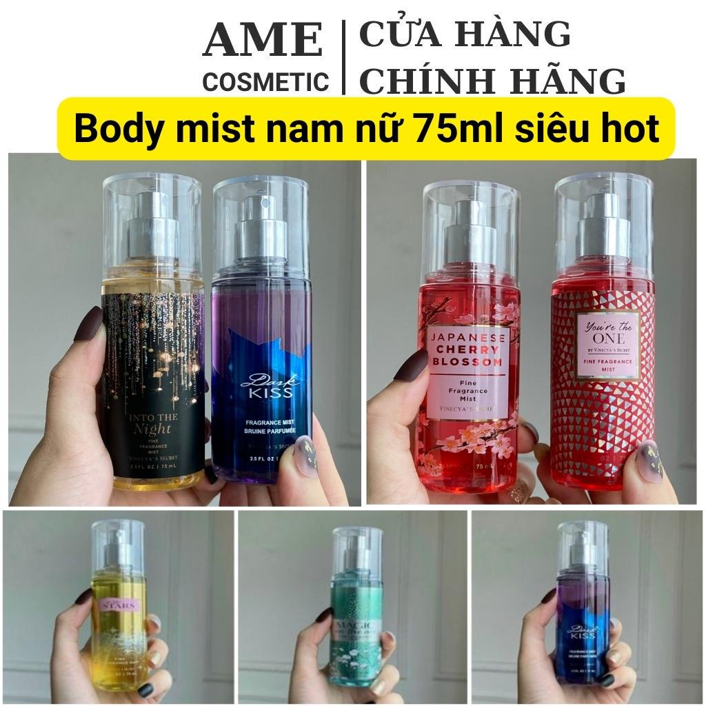 Xịt thơm body mist chai 75ml mới siêu thơm - Vinecya’s AME COSMETIC