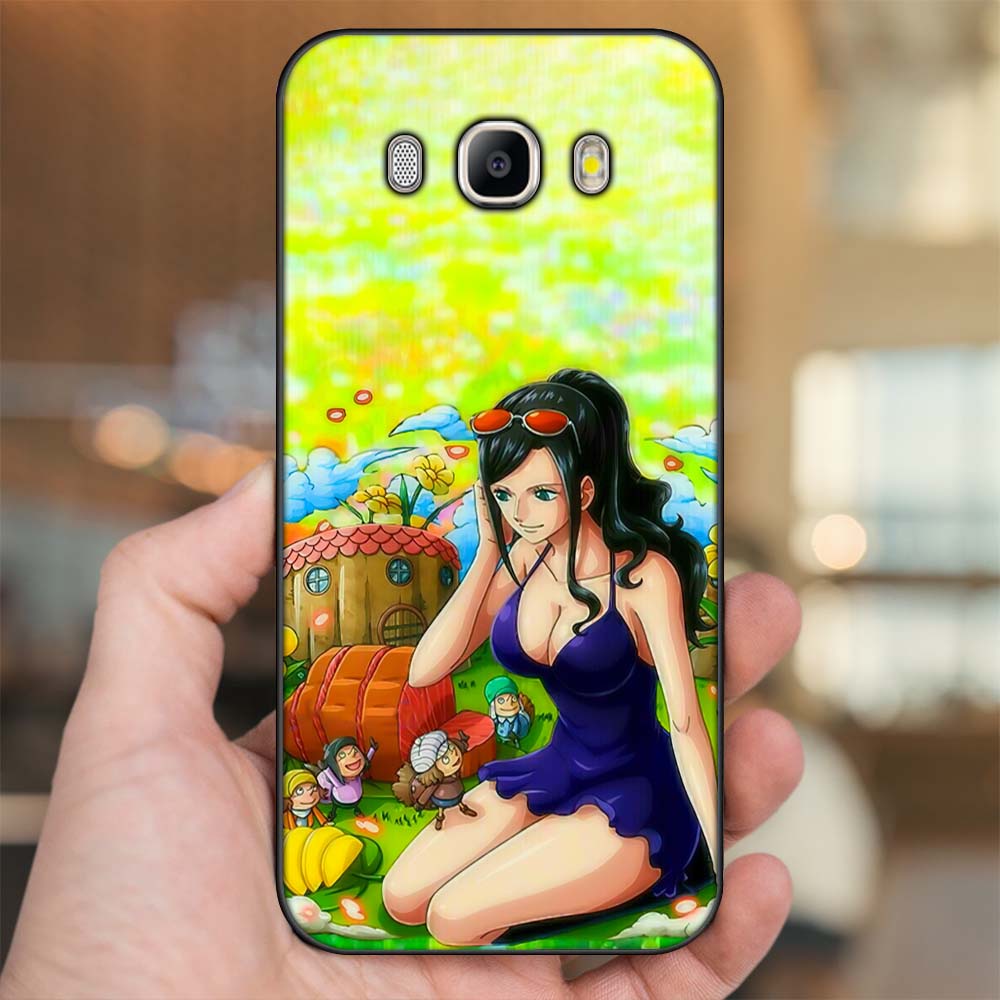 Ốp lưng Samsung J5 2016, J7 2016 viền đen in hình Nico Robin One Piece Đảo Hải Tặc