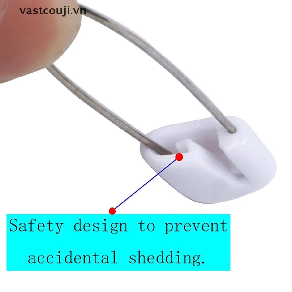 Set 10 Kẹp Nhựa Cố Định Tã Em Bé An Toàn Tiện Dụng