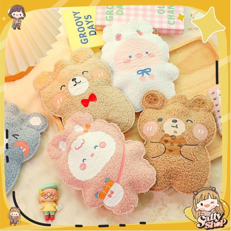 Túi Chườm Nóng Lạnh Lông Mềm Nhiều Hình Dễ Thương Giảm Đau Bụng - Sally Shop