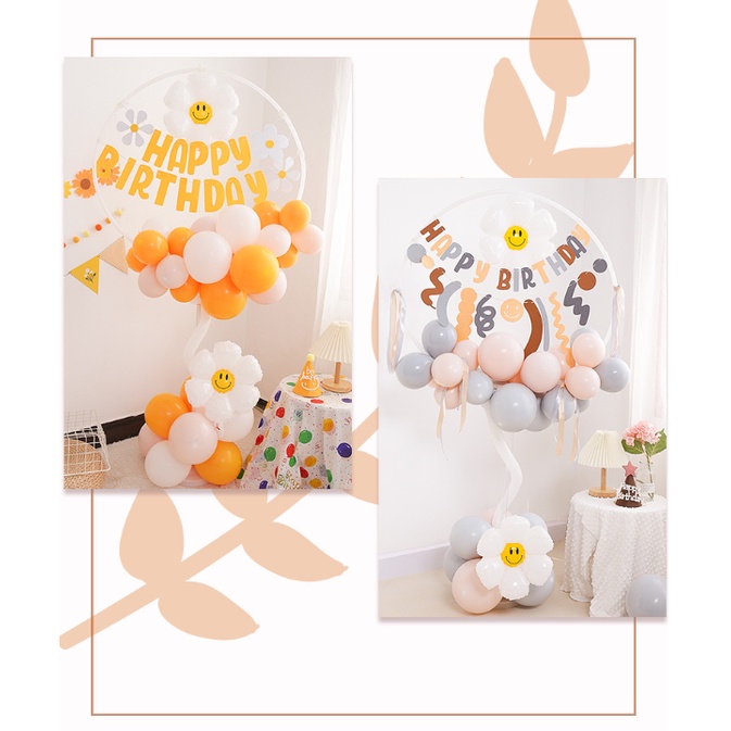 Set trụ tròn kèm bóng bay đầy đủ phụ kiện như hình, Phù hợp trang trí sinh nhật, tiệc, đám cưới, decor, party...