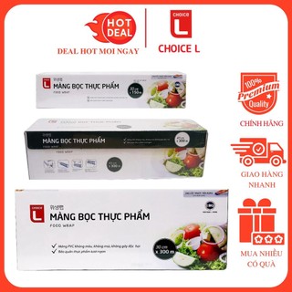 Màng Bọc Thực Phẩm Choice L Size Trung/Size Lớn 30CM x 150M/300M/500M - Hàng Chính Hãng