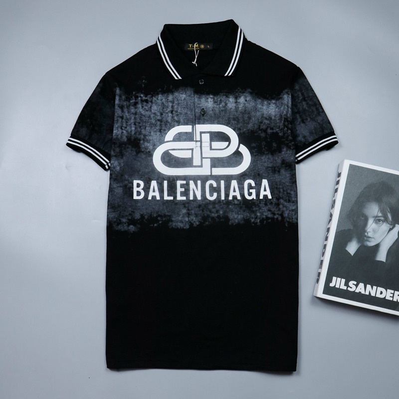 ÁO Thun NAM POLO tay ngắn loang in chữ PLTN