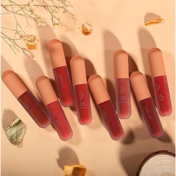 Son kem WodWod Ice Cream siêu lì mướt môi mềm mịn như nhung chống nước cao cấp